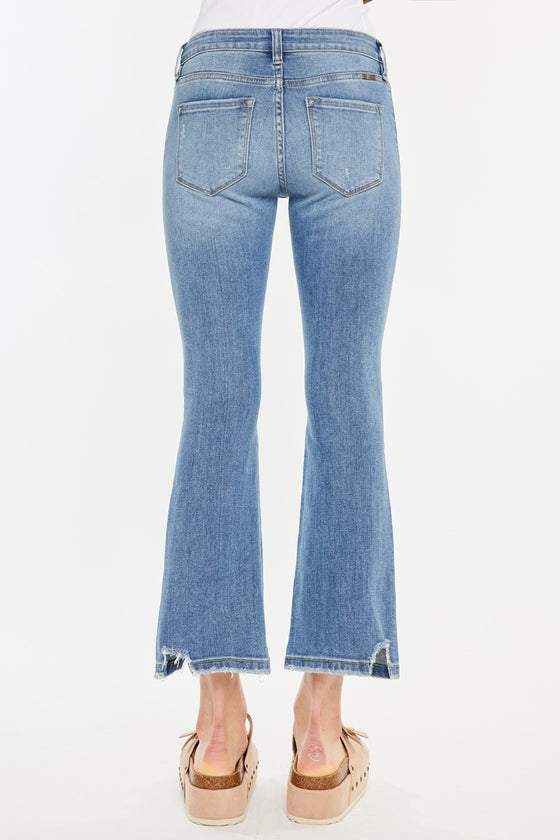 Savanna Mid Rise Cropped Flare Jean