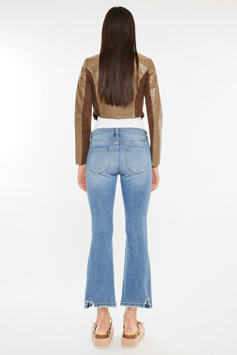 Savanna Mid Rise Cropped Flare Jean