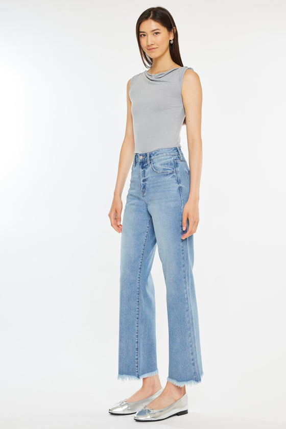 Bri High Rise Slim Wide Leg Jeans