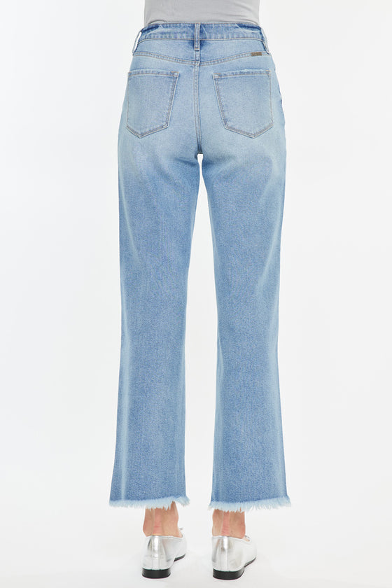 Bri High Rise Slim Wide Leg Jeans