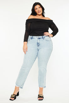  Primm Mid Rise Crop Straight (Plus Size)