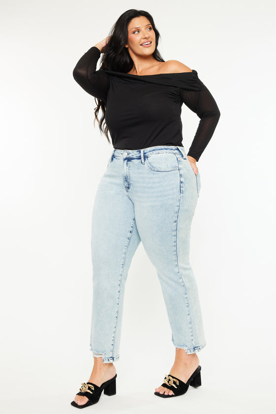 Primm Mid Rise Crop Straight (Plus Size)