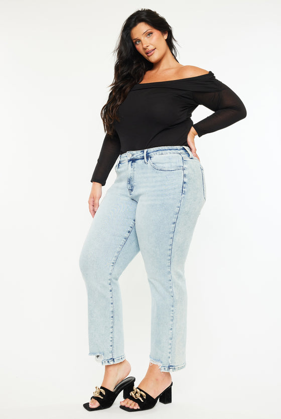 Primm Mid Rise Crop Straight (Plus Size)