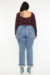 Jailen Mid Rise True Straight Leg Jeans (Plus Size)