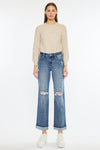 Carrie Mid Rise True Straight Leg Jeans