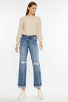 Carrie Mid Rise True Straight Leg Jeans