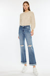 Carrie Mid Rise True Straight Leg Jeans