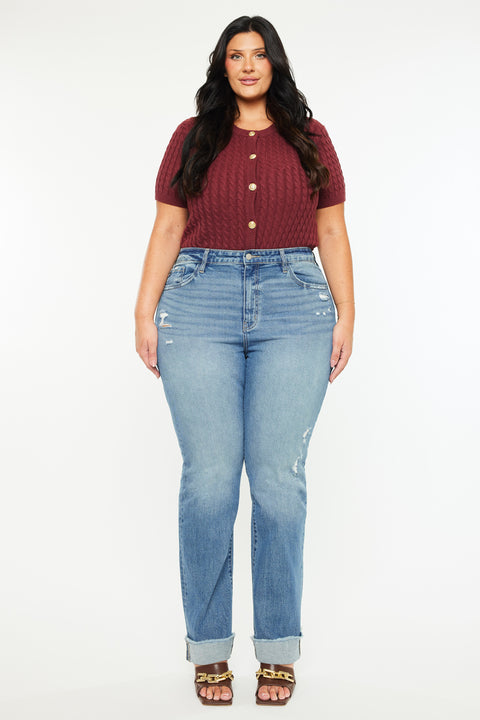 Halle High Rise Straight Jeans