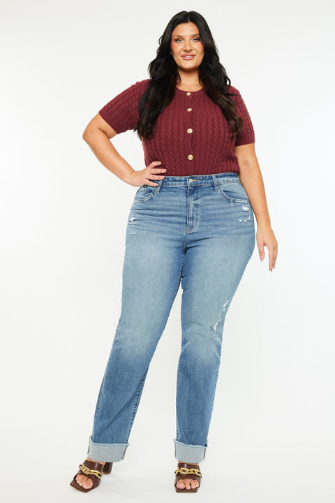 Halle High Rise Straight Jeans