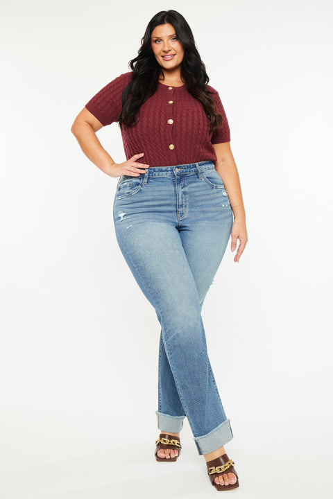 Halle High Rise Straight Jeans