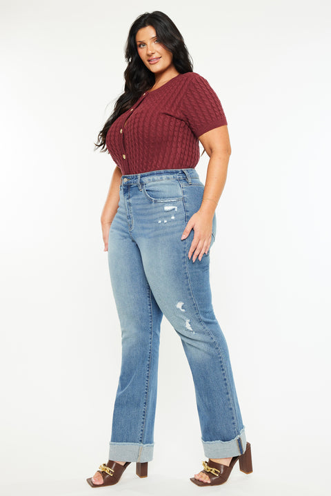 Halle High Rise Straight Jeans