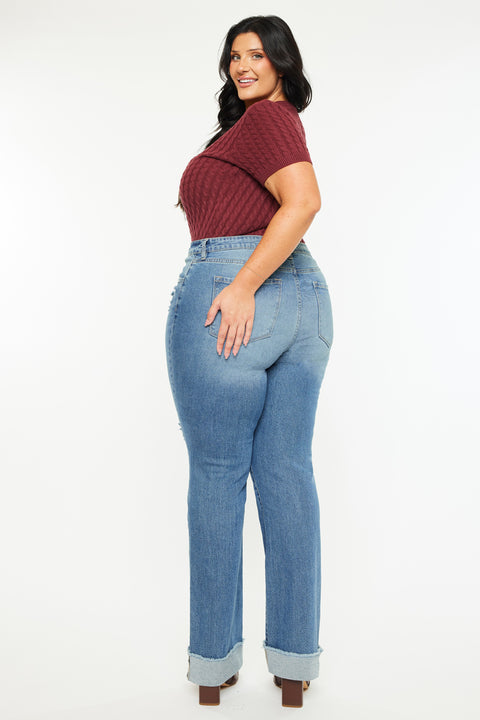 Halle High Rise Straight Jeans