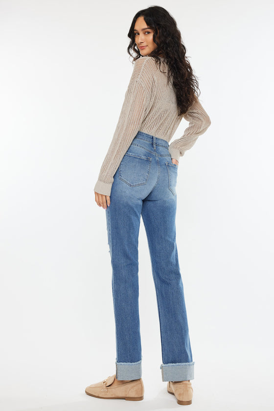 Trini High Rise Straight Jeans