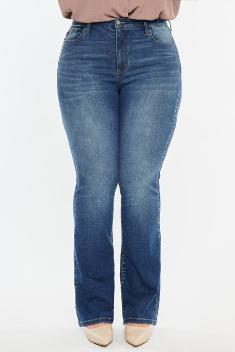 Tifanny High Rise Skinny Bootcut Jeans (Plus Size)