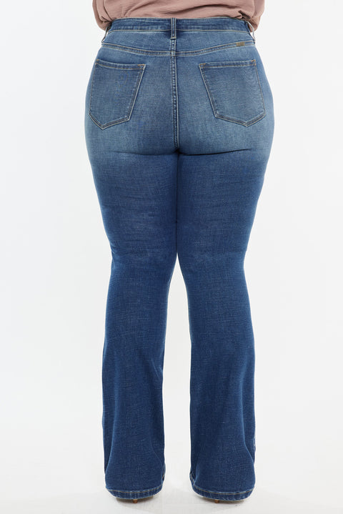 Tifanny High Rise Skinny Bootcut Jeans (Plus Size)