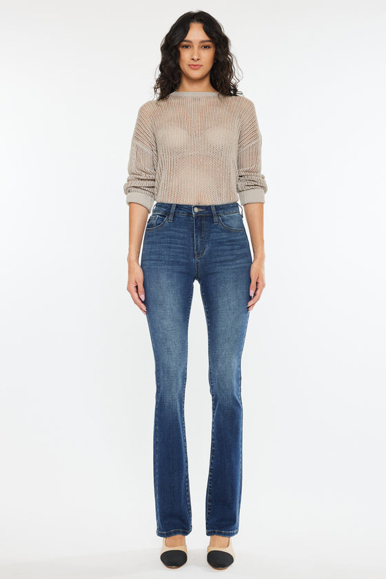 Hope High Rise Skinny Bootcut Jeans