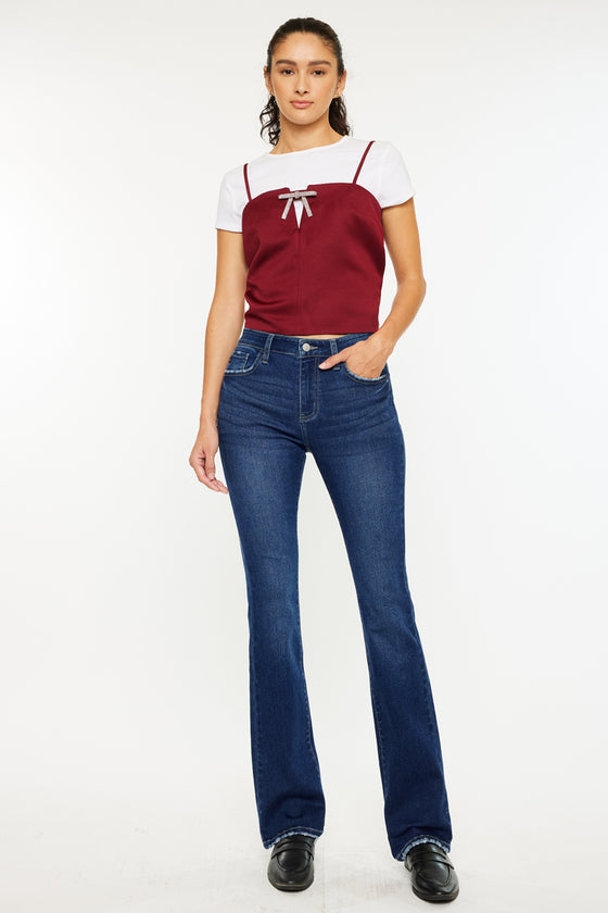 Gale High Rise Skinny Bootcut Jeans