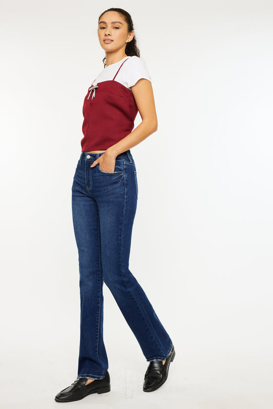 Gale High Rise Skinny Bootcut Jeans