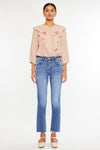 Kathleen High Rise Slim Straight Jeans