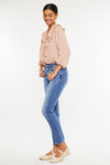 Kathleen High Rise Slim Straight Jeans