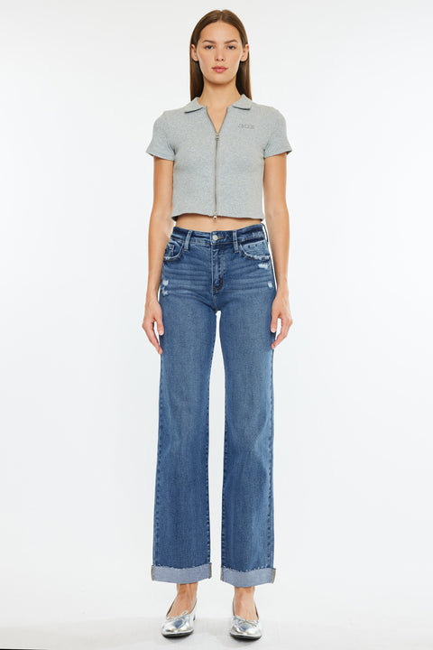 Trinity High Rise True Straight Jeans