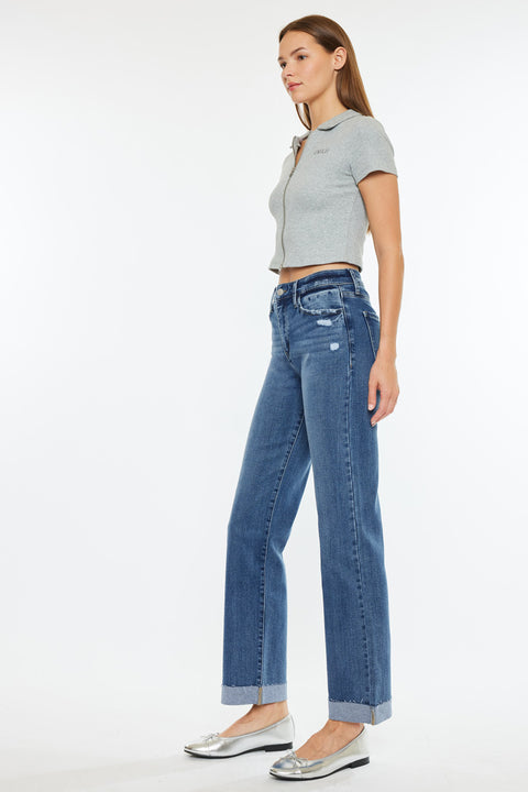 Trinity High Rise True Straight Jeans