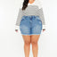 Sky High Rise Shorts (Plus Size)