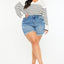 Sky High Rise Shorts (Plus Size)