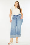 Letty High Rise Crop Wide Leg Jeans (Plus Size)