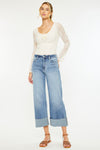 Leslie High Rise Crop Wide Leg Jeans