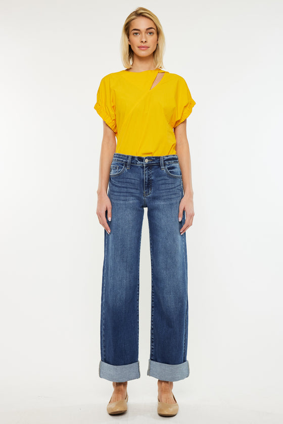 Ivanna High Rise Wide Leg Jeans