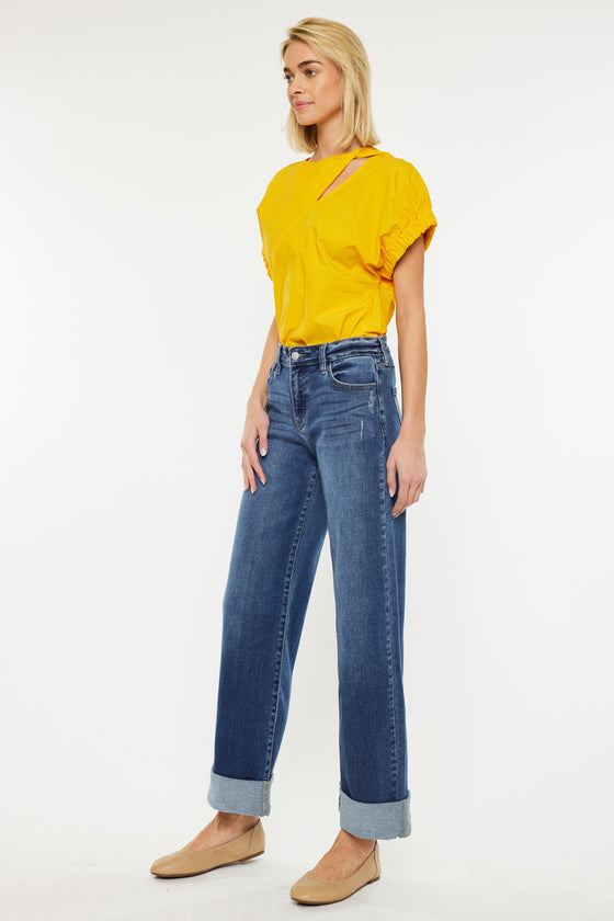 Ivanna High Rise Wide Leg Jeans