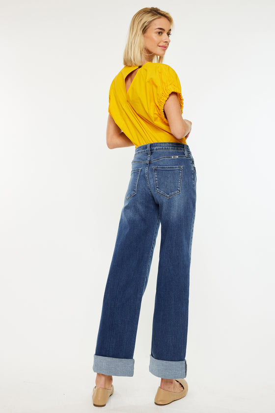 Ivanna High Rise Wide Leg Jeans