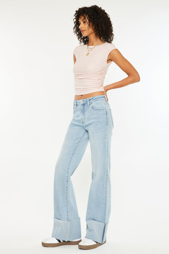 Franny High Rise Wide Flare Jeans