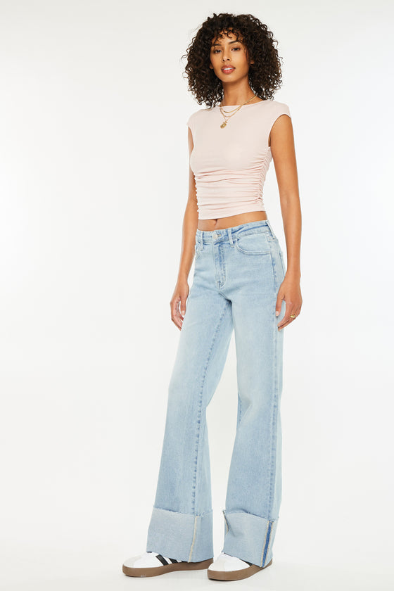 Franny High Rise Wide Flare Jeans