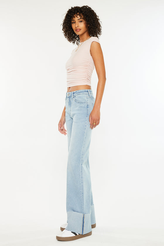 Franny High Rise Wide Flare Jeans