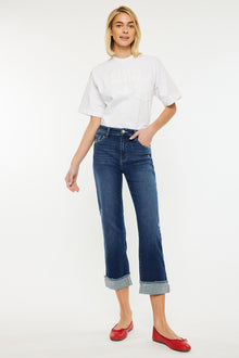  Irma High Rise Cropped Straight Leg Jeans