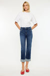 Irma High Rise Cropped Straight Leg Jeans