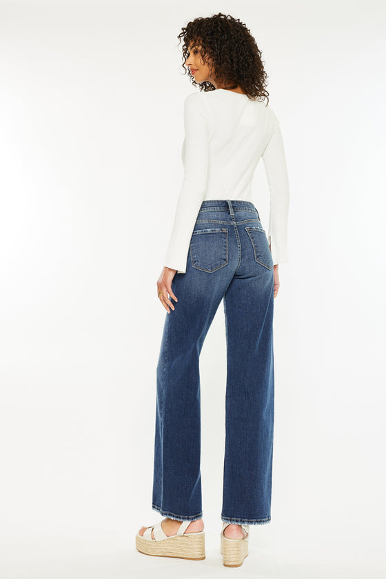 Gemma Mid Rise Wide Jeans