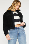 Monet Cropped Sherpa Jacket - Official Kancan USA