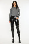 Josephine Faux Leather Mom Fit Pants