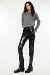 Josephine Faux Leather Mom Fit Pants