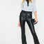 Joan High Rise Faux Leather Bootcut Pants - Official Kancan USA