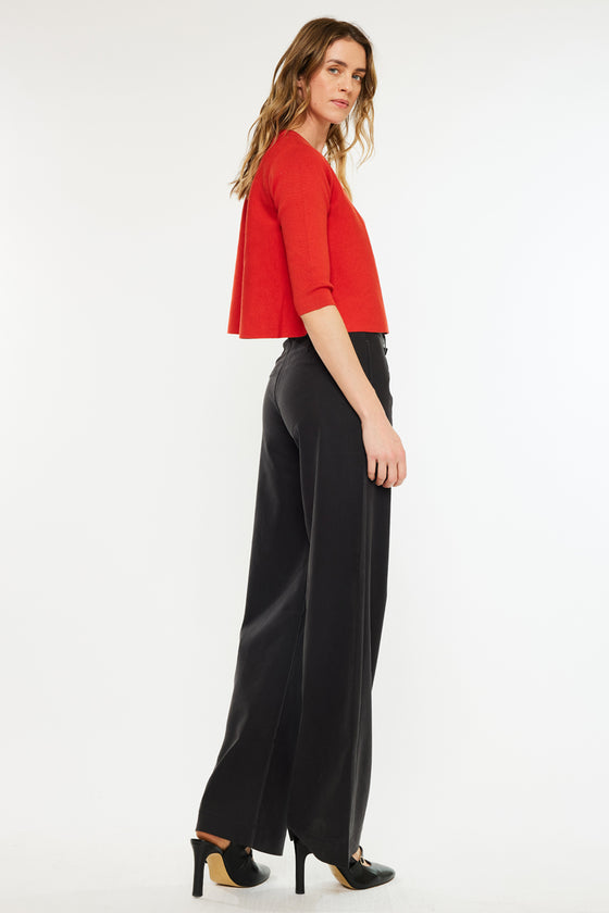 Tinley Mid Rise Wide Leg Pants