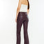 Yoko Mid Rise Faux Leather Bootcut Pants - Official Kancan USA