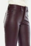 Yoko Mid Rise Faux Leather Bootcut Pants - Official Kancan USA