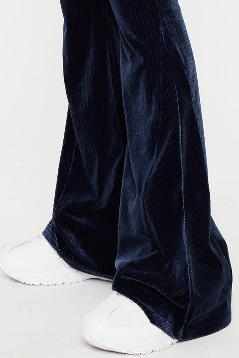 Gracey High Rise Velvet Flare Pants - Official Kancan USA