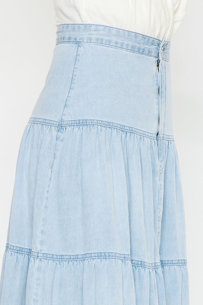 Thalia Maxi Denim Skirt - Official Kancan USA