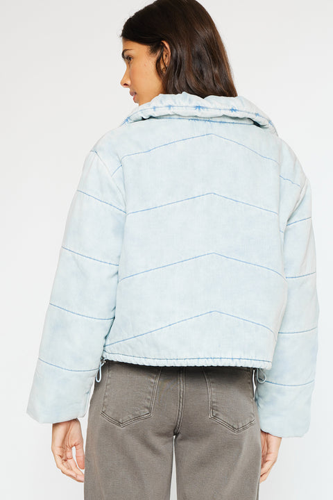 Luciana Denim Puffer Jacket - Official Kancan USA