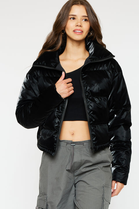 Lux Cropped Puffer Jacket - Official Kancan USA